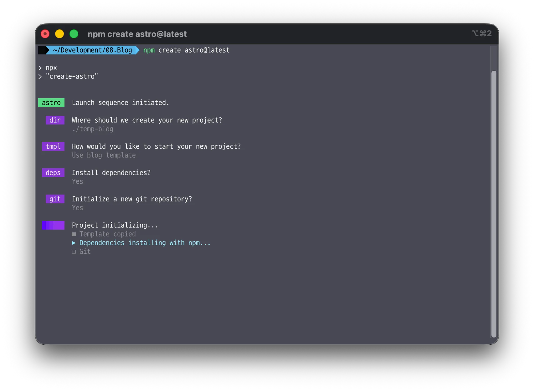 Install Astro