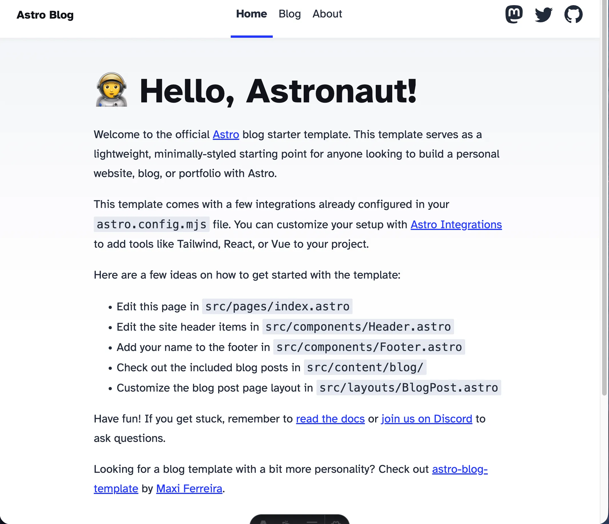 Install Astro